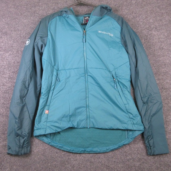 Endura Jackets & Blazers - Endura Jacket Womens Small Blue MT500 Freezing Point Hooded Cycling Insulated